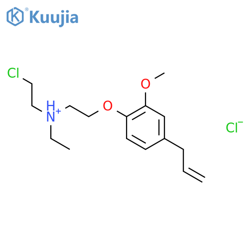 Ethanamine,N-(2-chloroethyl)-N-ethyl-2-[2-methoxy-4-(2-propen-1-yl)phenoxy]-,hydrochloride (1:1) structure