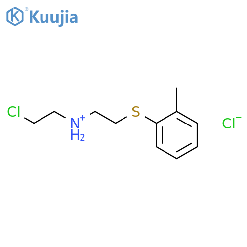 Ethanamine,N-(2-chloroethyl)-2-[(2-methylphenyl)thio]-, hydrochloride (1:1) structure
