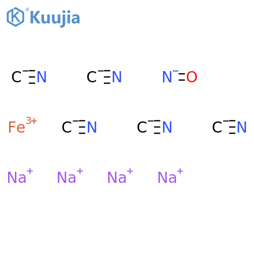 Ferrate(4-),pentakis(cyano-C)nitrosyl-, tetrasodium, (OC-6-22)- (9CI) structure