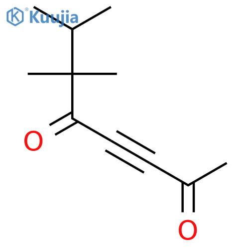 3-Octyne-2,5-dione, 6,6,7-trimethyl- structure