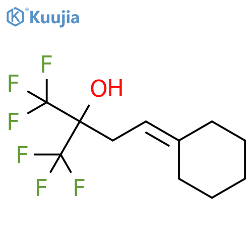 2-Butanol, 4-cyclohexylidene-1,1,1-trifluoro-2-(trifluoromethyl)- structure