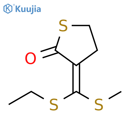 2(3H)-Thiophenone, 3-[(ethylthio)(methylthio)methylene]dihydro-, (Z)- structure