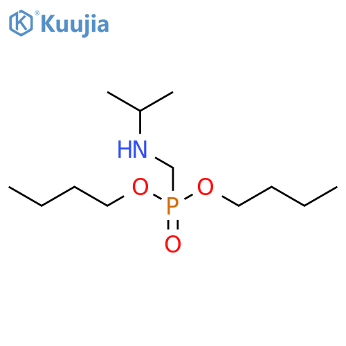 Phosphonic acid, [[(1-methylethyl)amino]methyl]-, dibutyl ester structure