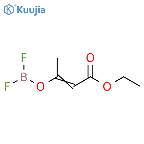 2-Butenoic acid, 3-[(difluoroboryl)oxy]-, ethyl ester structure