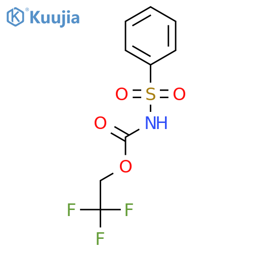 Carbamic acid, (phenylsulfonyl)-, 2,2,2-trifluoroethyl ester structure