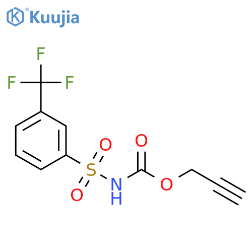 Carbamic acid, [[3-(trifluoromethyl)phenyl]sulfonyl]-, 2-propynyl ester structure