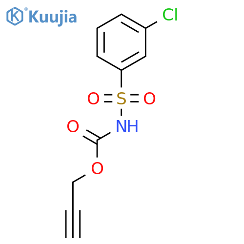 Carbamic acid, [(3-chlorophenyl)sulfonyl]-, 2-propynyl ester structure