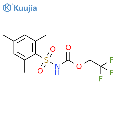 Carbamic acid, [(2,4,6-trimethylphenyl)sulfonyl]-, 2,2,2-trifluoroethyl ester (9CI) structure