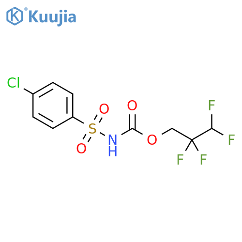 Carbamic acid, [(4-chlorophenyl)sulfonyl]-, 2,2,3,3-tetrafluoropropylester structure