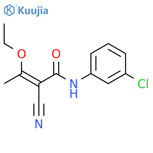 2-Butenamide, N-(3-chlorophenyl)-2-cyano-3-ethoxy-, (Z)- structure