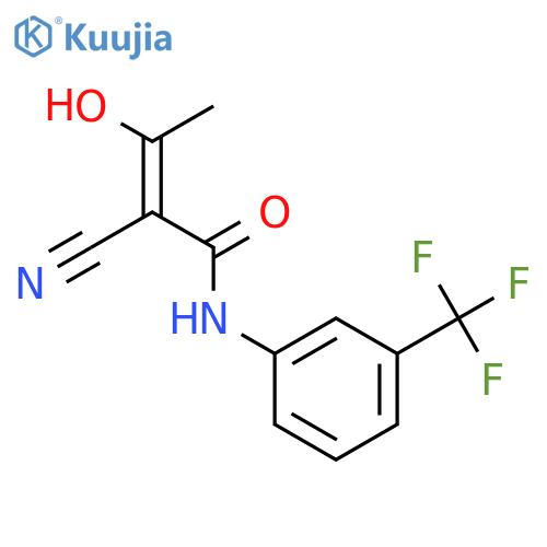 2-Butenamide, 2-cyano-3-hydroxy-N-[3-(trifluoromethyl)phenyl]-, (E)- structure
