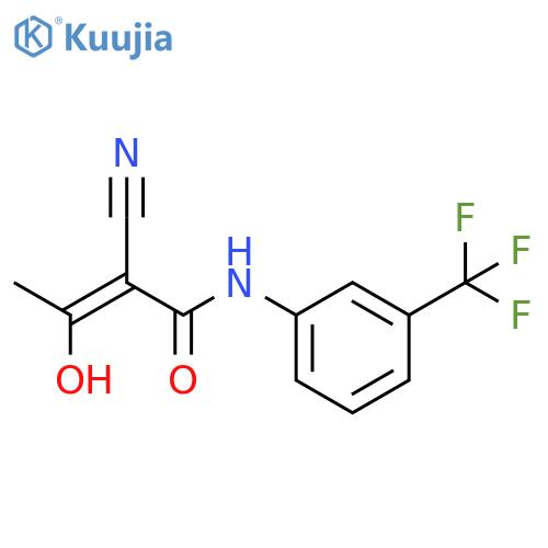 2-Butenamide, 2-cyano-3-hydroxy-N-[3-(trifluoromethyl)phenyl]-, (Z)- structure