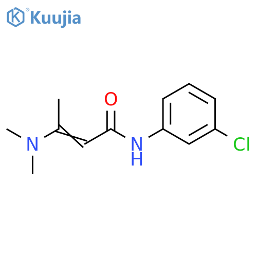 2-Butenamide, N-(3-chlorophenyl)-3-(dimethylamino)- structure