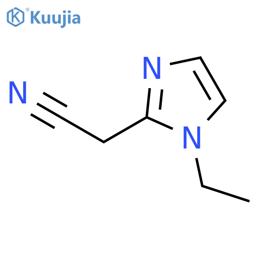 2-(1-Ethyl-1H-imidazol-2-yl)acetonitrile structure