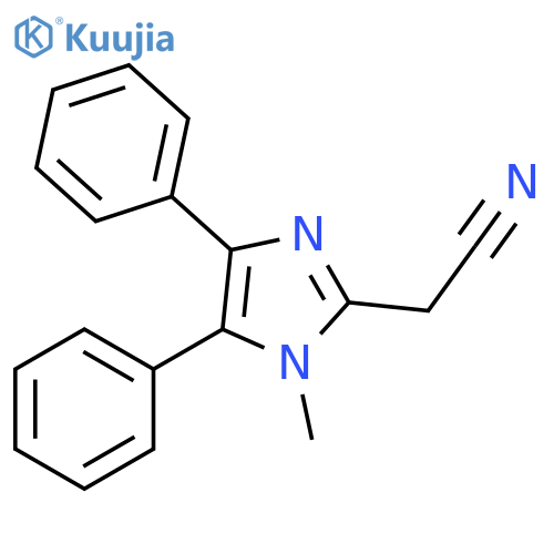 1H-Imidazole-2-acetonitrile, 1-methyl-4,5-diphenyl- structure