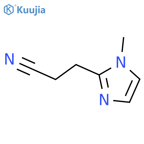 1-methyl-1H-Imidazole-2-propanenitrile structure