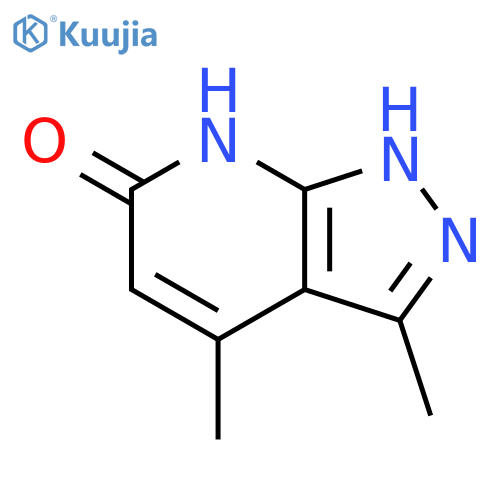 6H-Pyrazolo[3,4-b]pyridin-6-one, 1,7-dihydro-3,4-dimethyl- structure