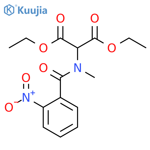 Propanedioic acid, [methyl(2-nitrobenzoyl)amino]-, diethyl ester structure