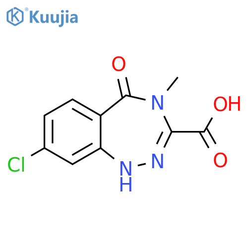 1H-1,2,4-Benzotriazepine-3-carboxylic acid,8-chloro-4,5-dihydro-4-methyl-5-oxo- structure