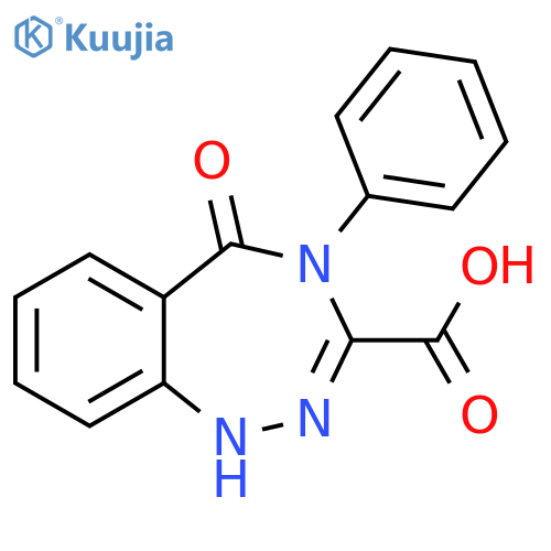 1H-1,2,4-Benzotriazepine-3-carboxylic acid,4,5-dihydro-5-oxo-4-phenyl- structure