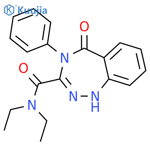 1H-1,2,4-Benzotriazepine-3-carboxamide,N,N-diethyl-4,5-dihydro-5-oxo-4-phenyl- structure