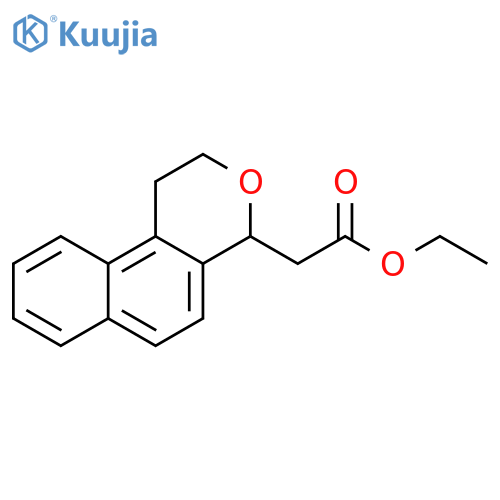 2H-Naphtho[2,1-c]pyran-4-acetic acid, 1,4-dihydro-, ethyl ester structure