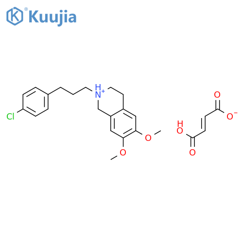 Isoquinoline,1-[2-(4-chlorophenyl)-2-propoxyethyl]-1,2,3,4-tetrahydro-6,7-dimethoxy-2-methyl-,hydrochloride (1:1) structure