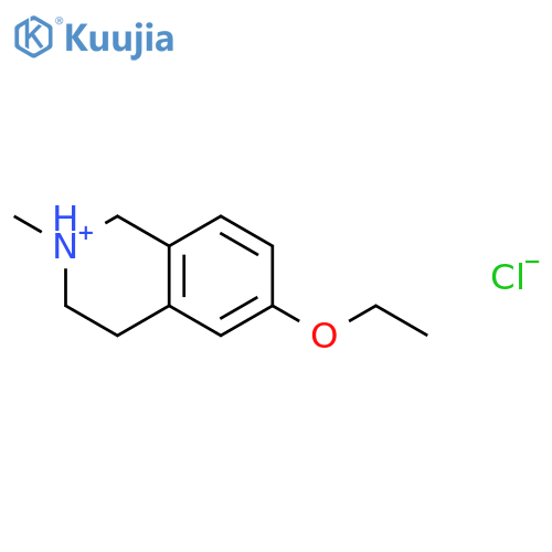 Isoquinoline,6-ethoxy-1,2,3,4-tetrahydro-2-methyl-, hydrochloride (1:1) structure
