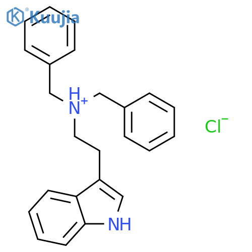 1H-Indole-3-ethanamine,N,N-bis(phenylmethyl)-, hydrochloride (1:1) structure
