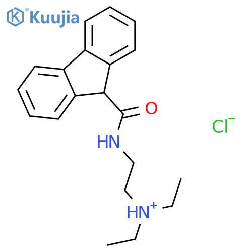 9H-Fluorene-9-carboxamide,N-[2-(diethylamino)ethyl]-, hydrochloride (1:1) structure