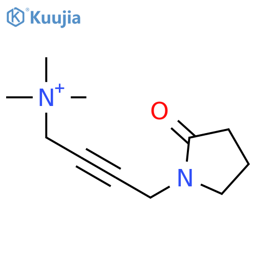 2-Butyn-1-aminium,N,N,N-trimethyl-4-(2-oxo-1-pyrrolidinyl)- structure
