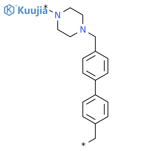 Poly(1,4-piperazinediylmethylene[1,1'-biphenyl]-4,4'-diylmethylene) structure
