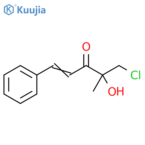 1-Penten-3-one, 5-chloro-4-hydroxy-4-methyl-1-phenyl- structure