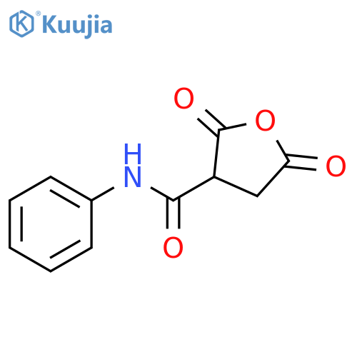 3-Furancarboxamide, tetrahydro-2,5-dioxo-N-phenyl- structure
