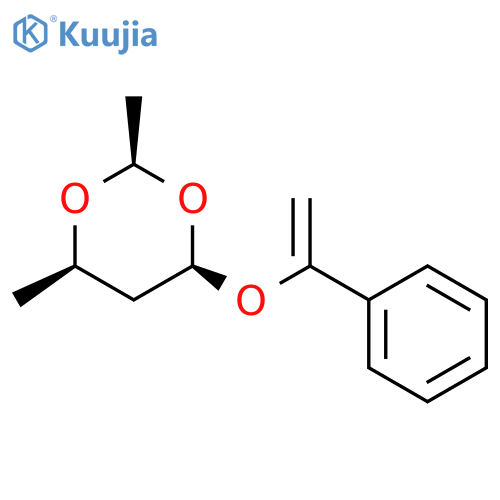 1,3-Dioxane, 2,4-dimethyl-6-[(1-phenylethenyl)oxy]-, (2R,4R,6R)-rel- structure