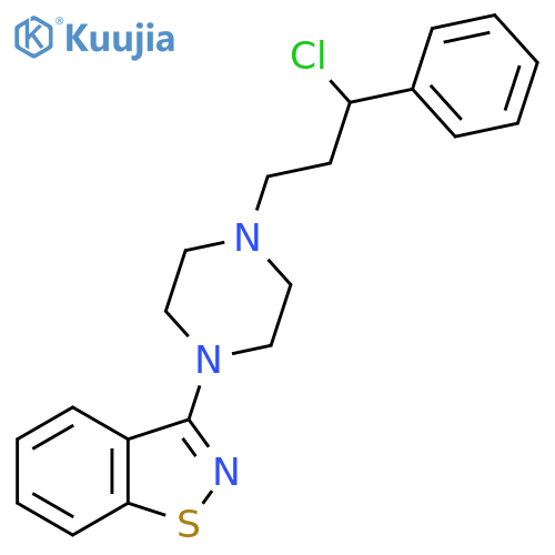 1,2-Benzisothiazole, 3-[4-(3-chloro-3-phenylpropyl)-1-piperazinyl]- structure