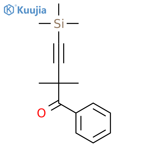 3-BUTYN-1-ONE, 2,2-DIMETHYL-1-PHENYL-4-(TRIMETHYLSILYL)- structure