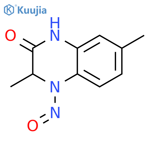 2(1H)-QUINOXALINONE, 3,4-DIHYDRO-3,7-DIMETHYL-4-NITROSO- structure
