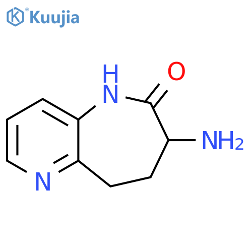 7-amino-5,7,8,9-tetrahydro-6H-Pyrido[3,2-b]azepin-6-one structure