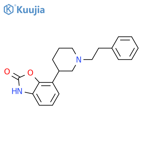 2(3H)-Benzoxazolone, 7-[1-(2-phenylethyl)-3-piperidinyl]- structure