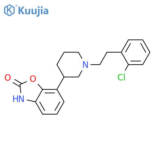 2(3H)-BENZOXAZOLONE, 7-[1-[2-(2-CHLOROPHENYL)ETHYL]-3-PIPERIDINYL]- structure