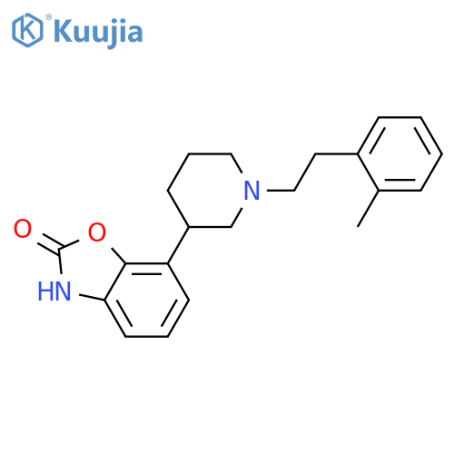 2(3H)-Benzoxazolone, 7-[1-[2-(2-methylphenyl)ethyl]-3-piperidinyl]- structure