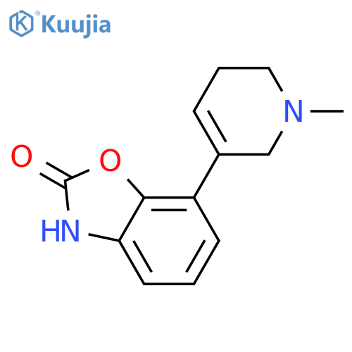 2(3H)-BENZOXAZOLONE, 7-(1,2,5,6-TETRAHYDRO-1-METHYL-3-PYRIDINYL)- structure
