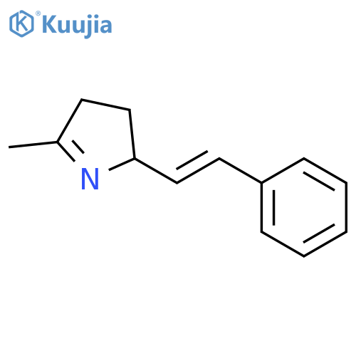 2H-Pyrrole, 3,4-dihydro-5-methyl-2-(2-phenylethenyl)- structure