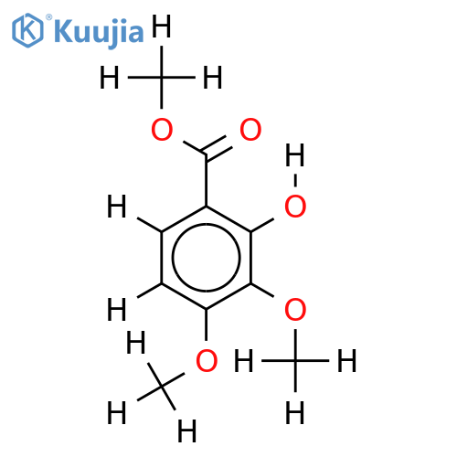 2-Hydroxy-3,4-dimethoxy-benzoesaeure-methylester structure