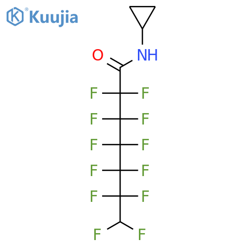 N-cyclopropyl-2,2,3,3,4,4,5,5,6,6,7,7-dodecafluoroheptanamide structure