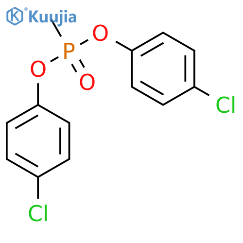Phosphonic acid,P-methyl-, bis(4-chlorophenyl) ester structure