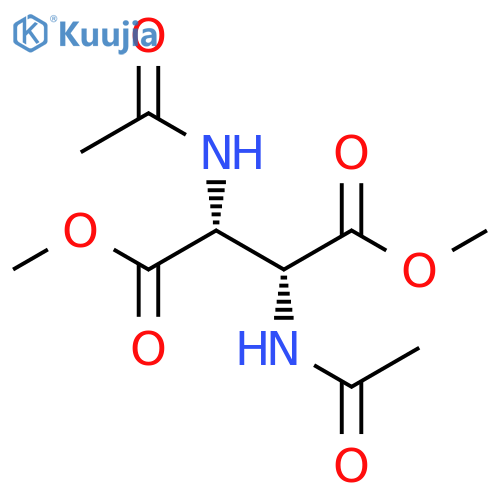 D-Aspartic acid, N-acetyl-3-(acetylamino)-, dimethyl ester, (3R)-rel- structure