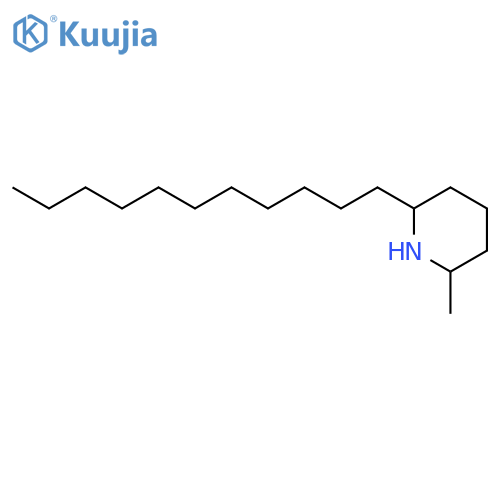 Piperidine, 2-methyl-6-undecyl-, cis- structure