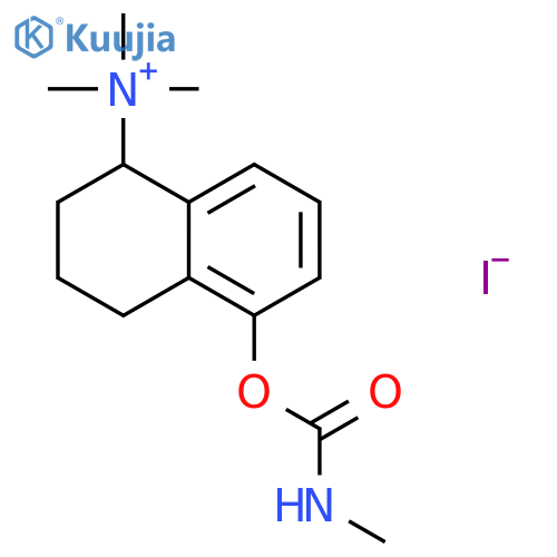 1-Naphthalenaminium,1,2,3,4-tetrahydro-N,N,N-trimethyl-5-[[(methylamino)carbonyl]oxy]-, iodide(1:1) structure